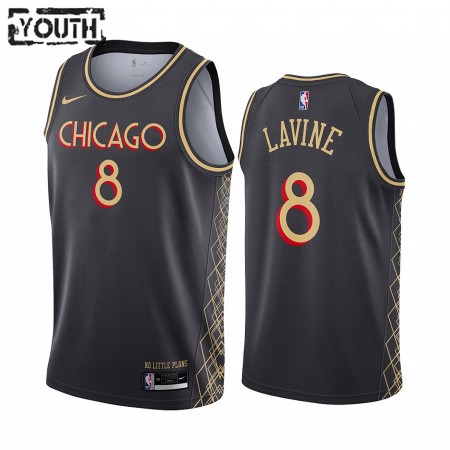 Kinder NBA Chicago Bulls Trikot Zach LaVine 8 2020-21 City Edition Swingman
